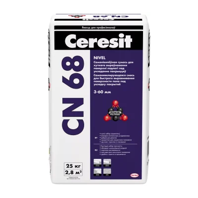 Наливной пол Ceresit CN 68, 25 кг