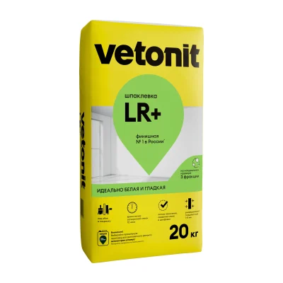 Шпатлёвка финишная Vetonit LR+, 25 кг